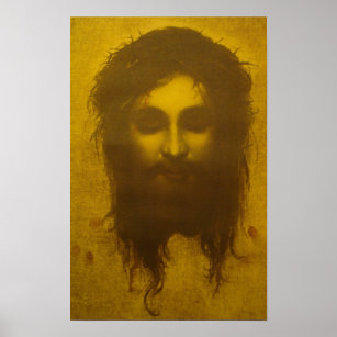 Affiche Saint visage de Jésus Christ / Voile de Veronica