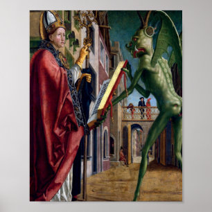Affiche Saint Wolfgang Et Le Diable Par Michael Pacher