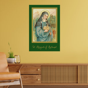 Affiche Sainte Brigitte d'Irlande (M 014)