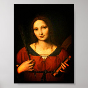 Affiche Sainte Catherine d'Alexandrie (Bernardino Luini)