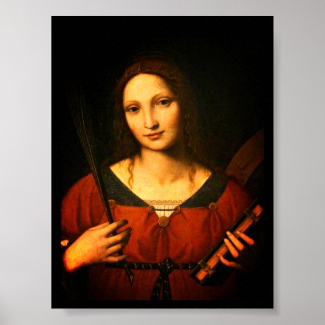 Affiche Sainte Catherine d'Alexandrie (Bernardino Luini) (Devant)