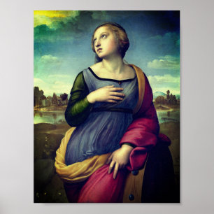 Affiche Sainte Catherine d'Alexandrie par Raphael