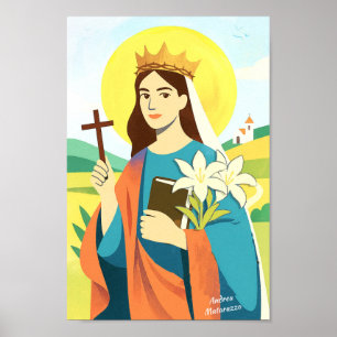 Affiche Sainte Catherine de Sienne