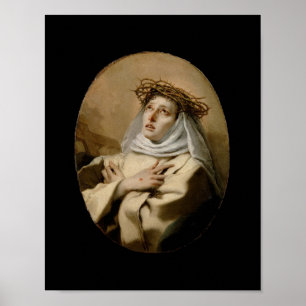 Affiche Sainte-Catherine de Sienne Catherine de Tiepolo