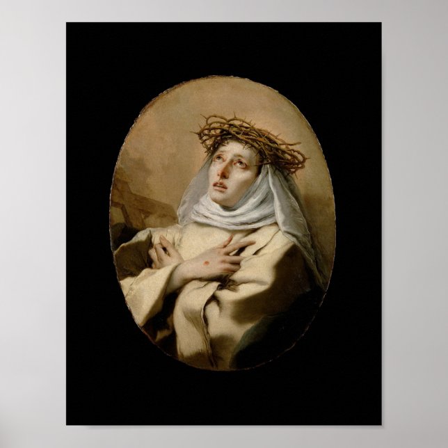 Affiche Sainte-Catherine de Sienne Catherine de Tiepolo (Devant)