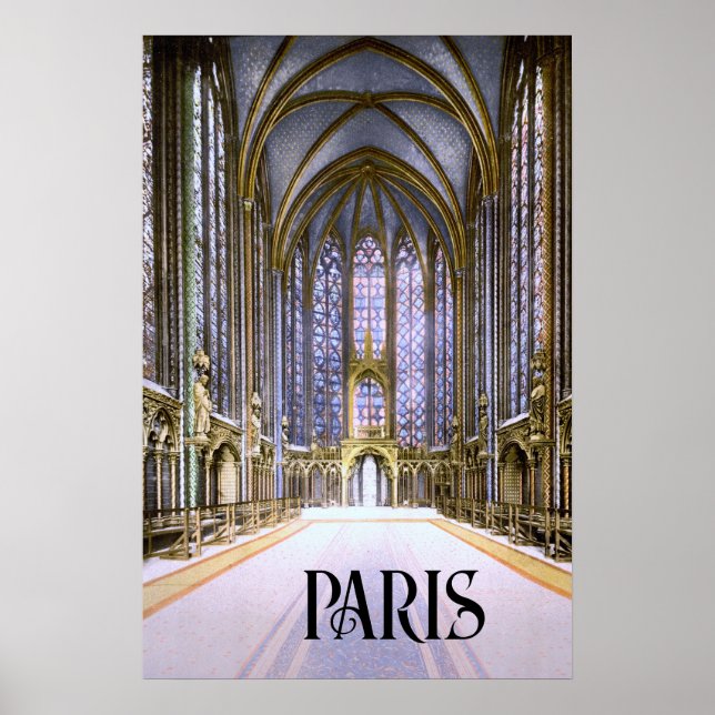 Affiche Sainte-Chapelle à Paris (1900) (Devant)