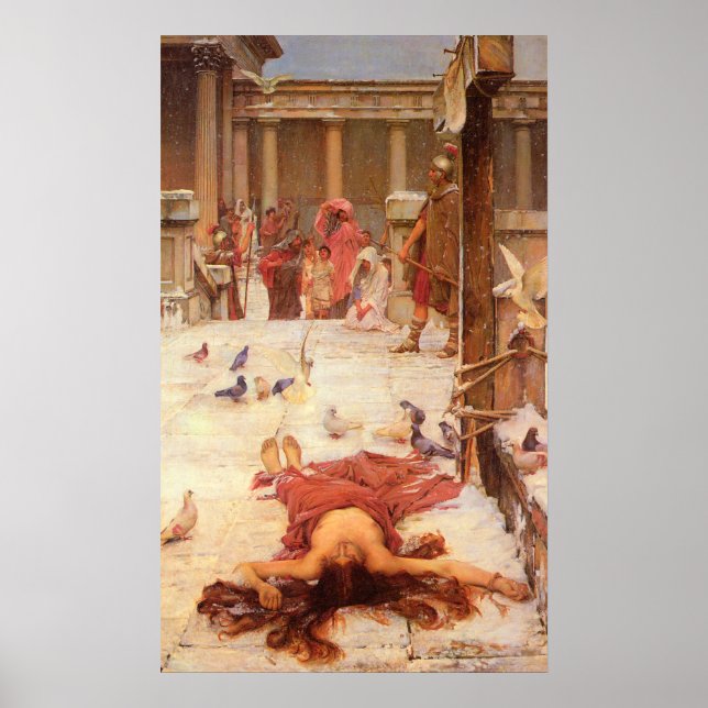 Affiche Sainte Eulalie par John William Waterhouse (Devant)