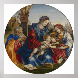 Affiche Sainte Famille - Filippino Lippi - c1490