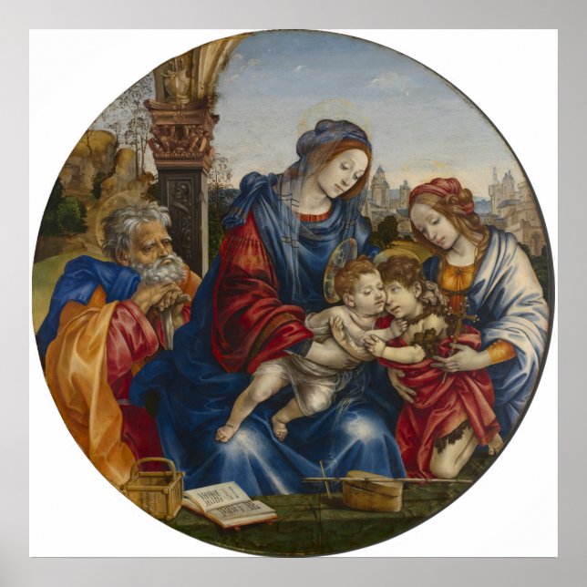 Affiche Sainte Famille - Filippino Lippi - c1490 (Devant)