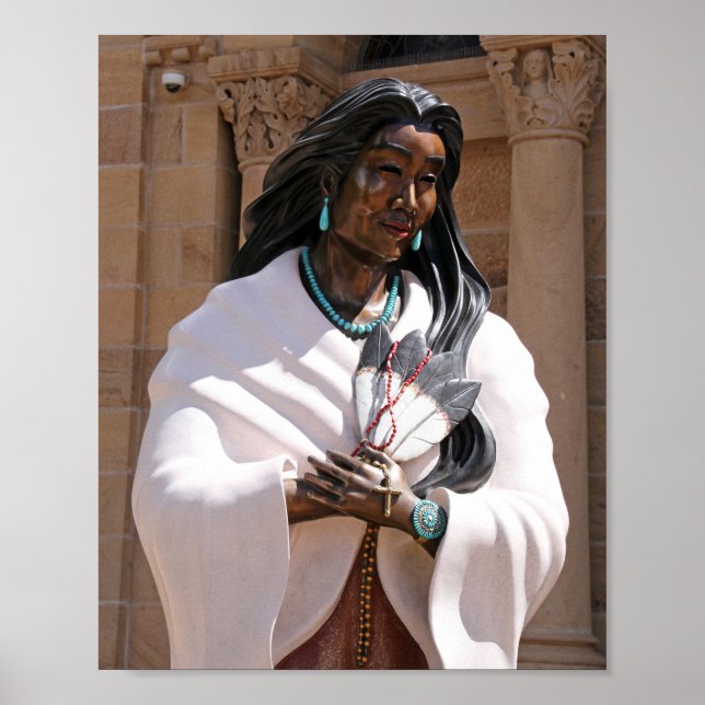 Affiche Sainte Kateri Tekakwitha (Devant)