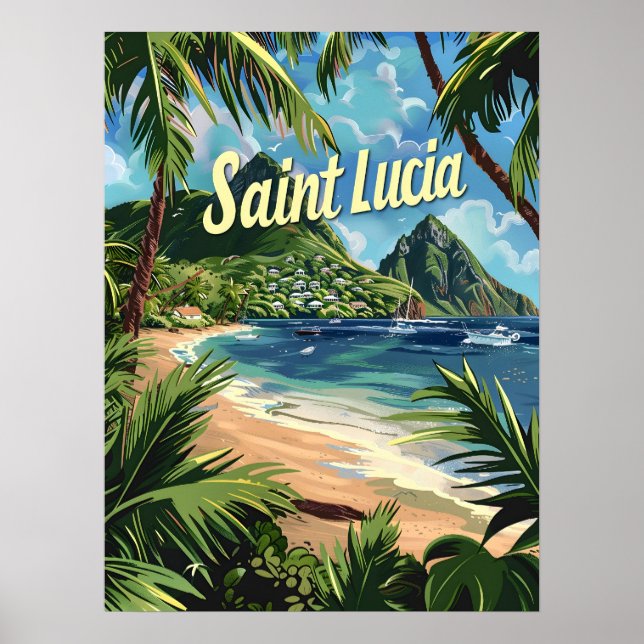 Affiche Sainte-Lucie (Devant)