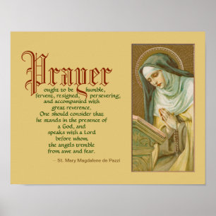 Affiche Sainte Marie-Madeleine de Pazzi (JM 45)