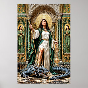Affiche Sainte Marthe la Dominatrice