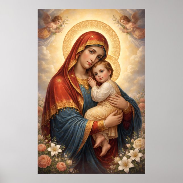 Affiche Sainte Mère de Dieu – Amour Divin & Protection´11 (Devant)