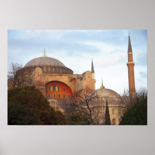 Affiche Sainte-Sophie inaugurée par l'Empire byzantin