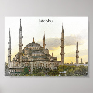Affiche Sainte-Sophie Istanbul Architecture turque