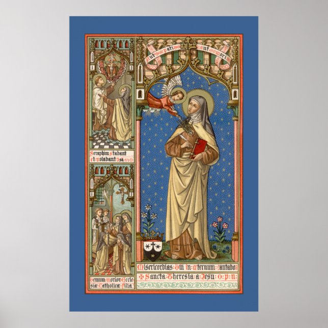 Affiche Sainte-Thérèse d'Avila (SAU 28) (Devant)