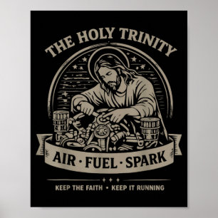 Affiche Sainte Trinité Air Carburant Étincelle Garder La F