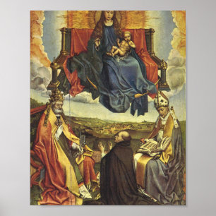 Affiche Sainte Vierge en gloire - Robert Campin