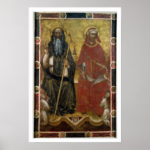 Affiche Saints Anthony Abbot et Eligius - Processus peint