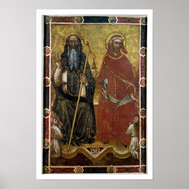 Affiche Saints Anthony Abbot et Eligius - Processus peint (Devant)