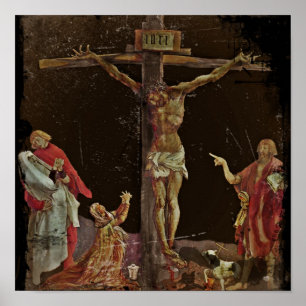 Affiche Saints de crucifixion aux bas de la page de Jésus