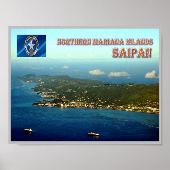 Affiche Saipan - Îles Mariannes du Nord - (Devant)