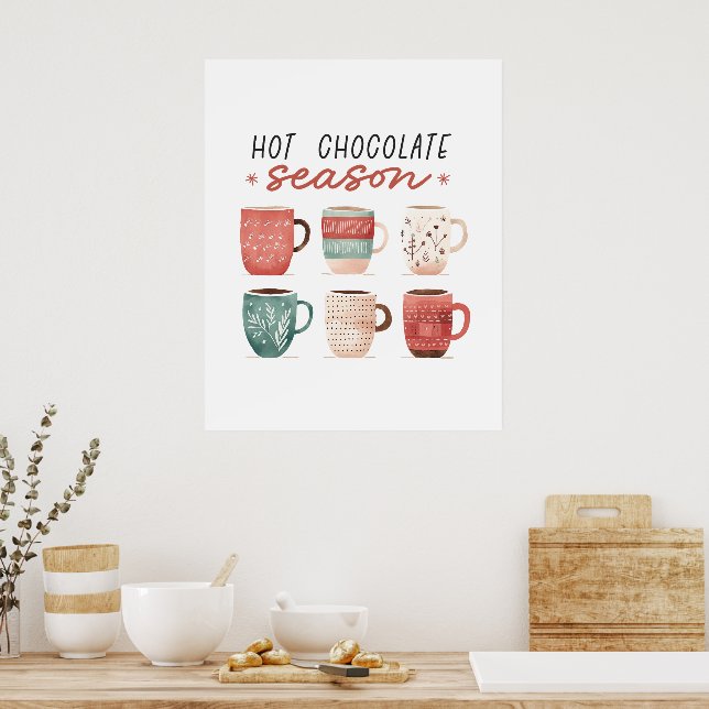 Affiche Saison de chocolat chaud Hygge (Cuisine)