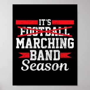 Affiche Saison de la fanfare pas drôle de football Lycée