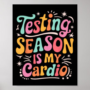 Affiche Saison de tests funky est mon jour de test cardio