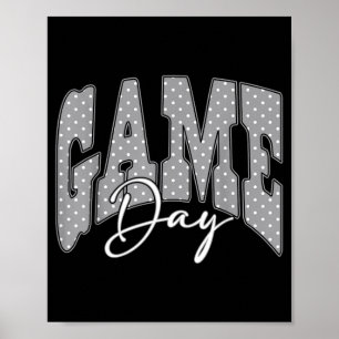 Affiche Saison de touchdown de football de jour de match à