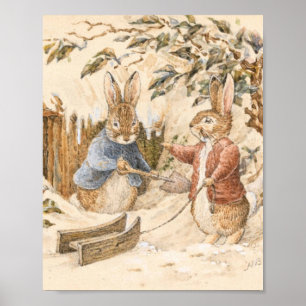 Affiche Saison d'hiver de Beatrix Potter