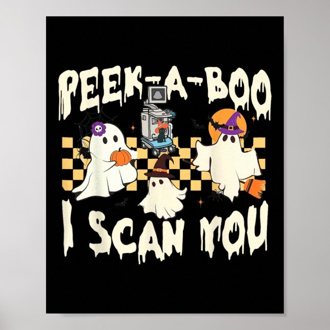 Affiche Saison Éffrayante d'Halloween Ultrasound (Devant)