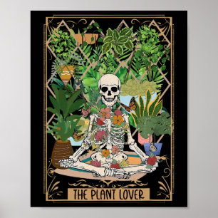 Affiche Saison Éffrayante du squelette de la carte Lover P