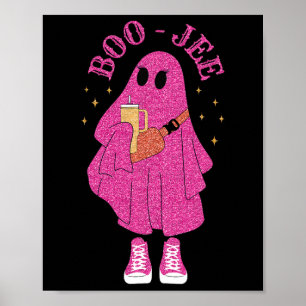 Affiche Saison éffrayante Fantôme rose Halloween Costume B