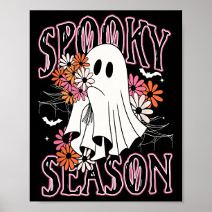 Affiche Saison éffrayante mignonne Fantôme Halloween Costu