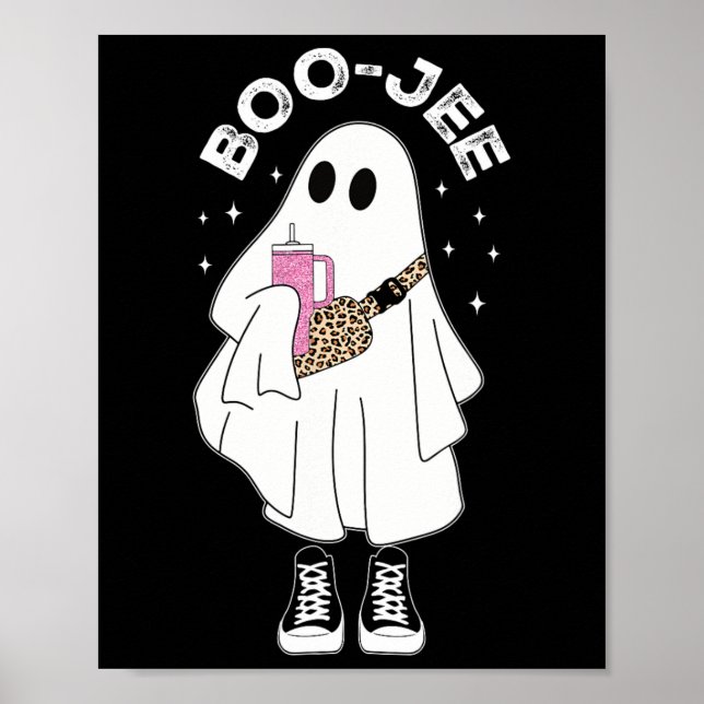 Affiche Saison éffrayante mignonne Fantôme Halloween Costu (Devant)