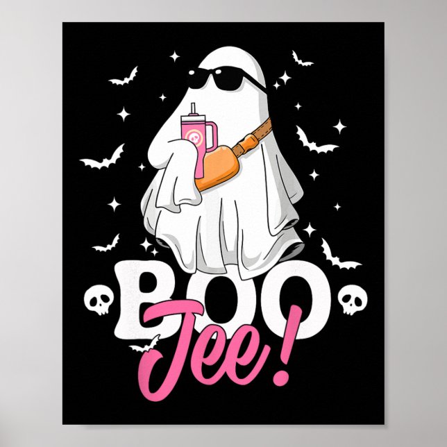 Affiche Saison éffrayante mignonne Fantôme Halloween Costu (Devant)
