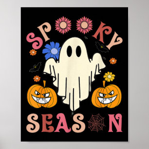 Affiche Saison Éffrayante super mignonne Ghost Holding Cit