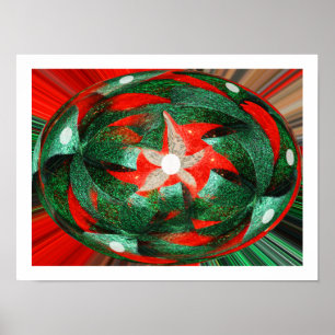Affiche Saison heureuse art de Noël