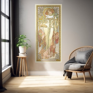 Affiche Saison L'Automne Art Nouveau Alphonse Mucha