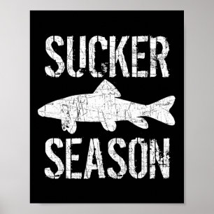 Affiche Saison Musky Fishing Sucker Muskie