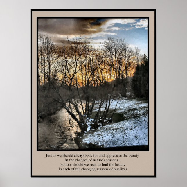 Affiche Saisons de cadeaux inspirationnels de nos vies (Devant)