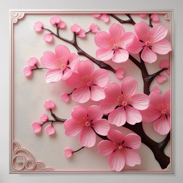 Affiche Sakura Blossom Art (Devant)
