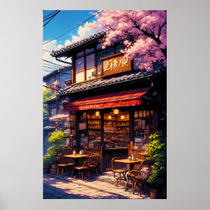 Affiche Sakura Kissa - Café Fleur de Cerisier