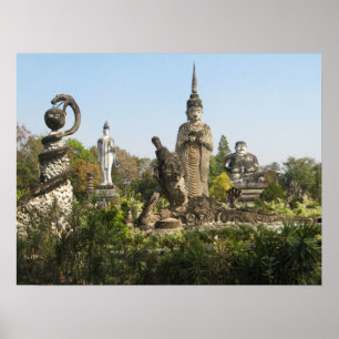 Affiche Sala Keo Kou, Nong Khai, Thaïlande