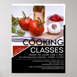 Affiche Salade, Cuisine Classes Publicité