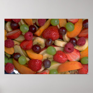 Affiche Salade de fruits, plan rapproché
