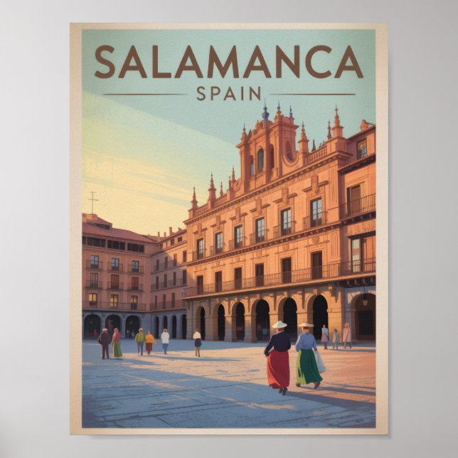 Affiche Salamanque Espagne (Devant)