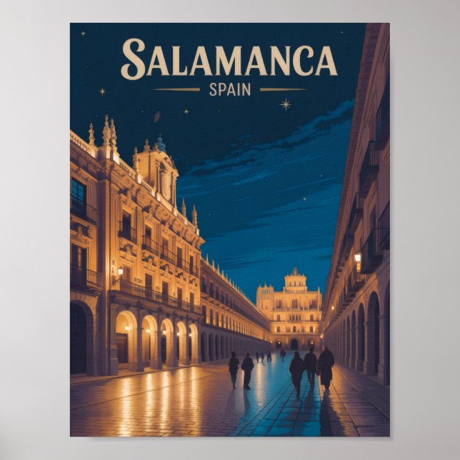 Affiche Salamanque Espagne (Devant)